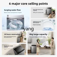 CX 8kg antibacterial pulsator washing machine V2 mite removal washing household automatic energy saving large capacity 2