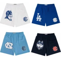 2025 New Summer EE Eric Emanuel  Basic Mesh Short Classic Floral Printed Gym Shorts Men's Gym Basketball Sports Casual Shorts 1