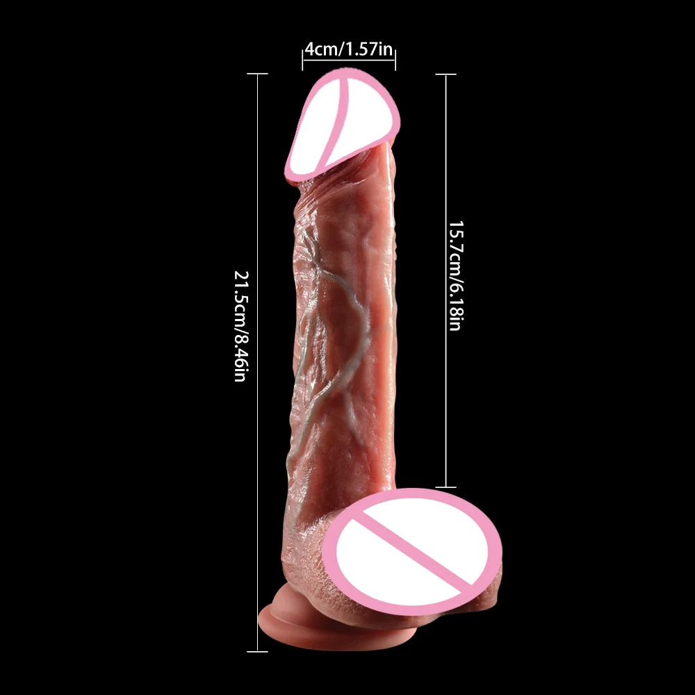 8.46inch long Silicone Anal Dildo with Strong Suction Cup for Women Lesbian Soft Sex Toys sex toys