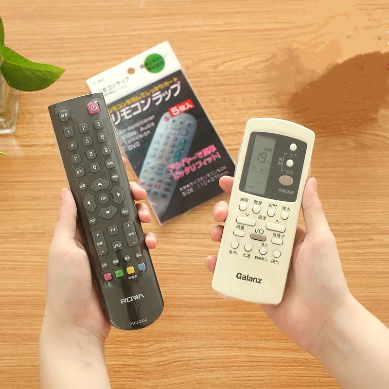 Heat Shrink Film Video TV Air Condition Remote Control Protector Cover Home Waterproof Protective Case 5pcs For Samsung