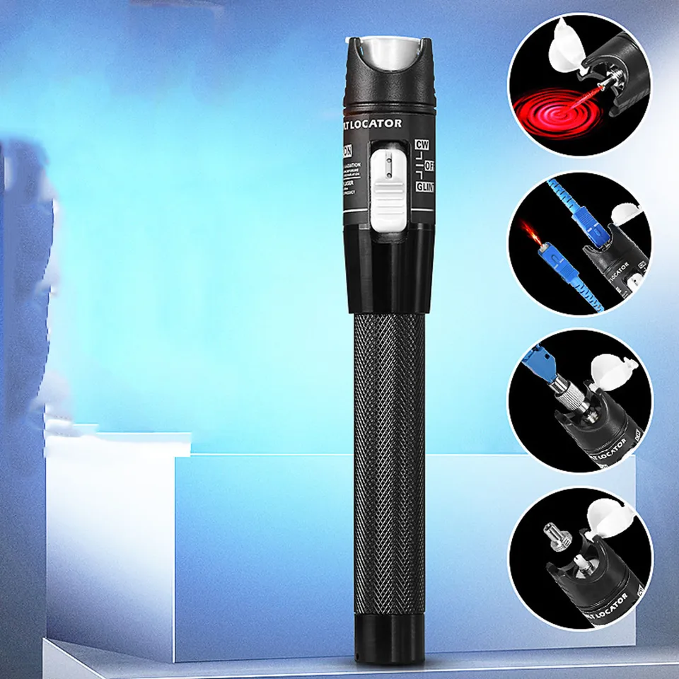 Visual Fault Locator Kit 80KM mit 2,5 mm Universal Glasfaserstecker, Tragbarer Glasfaser Teststift für Netzwerkkabeltests Visual Fault Locator Kit 80KM mit 2,5 mm Universal Glasfaserstecker, Tragbarer Glasfaser Teststift für Netzwerkkabeltests