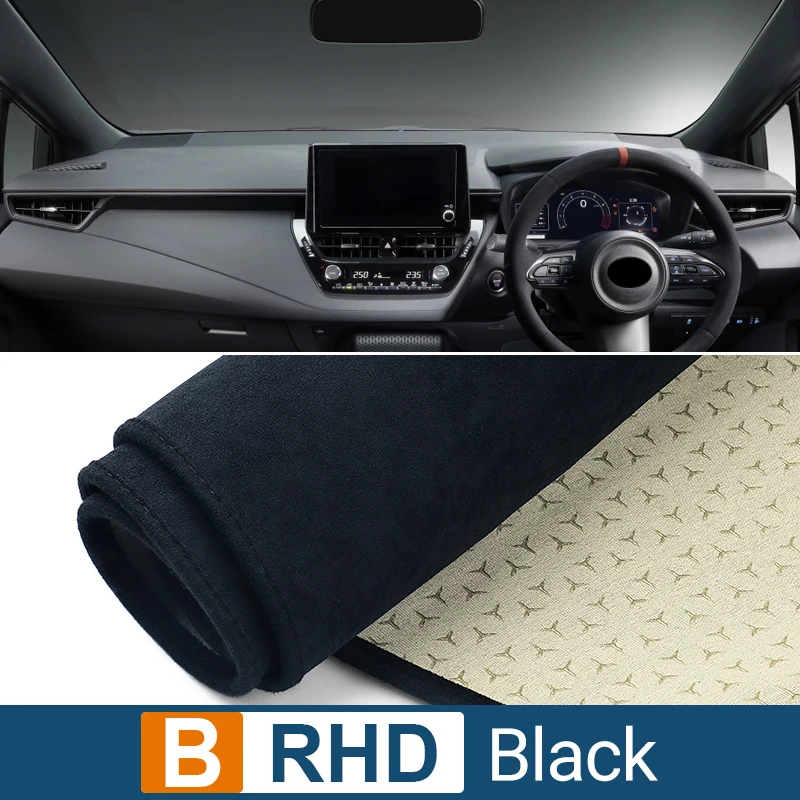Anti-UV Non-Slip Car Dashboard Cover and Light Deflector Mat