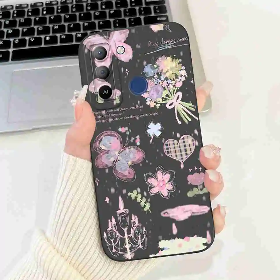 Tecno Pop 5 LTE Shockproof Painted Silicone Phone Case