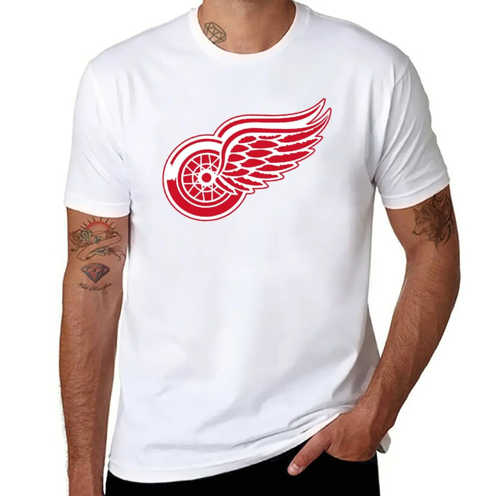 

New Wings-City T-Shirt tops Short sleeve tee boys white t shirts cute clothes mens t shirts