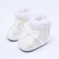 Autumn Winter  Baby Boots kids Girl Boys Winter Warm Shoes Solid Fashion Toddler Fuzzy Balls First Walkers Kid Shoes 0-18M 1