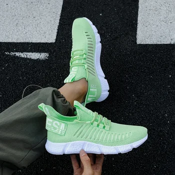 أحذية الجري الرجالية أحذية رياضية صيفية شبكية قابلة للتنفس خفيفة الوزن كاجوال أحذية تنس فاخرة للرجال أحذية مشي كاجوال للخروج 3