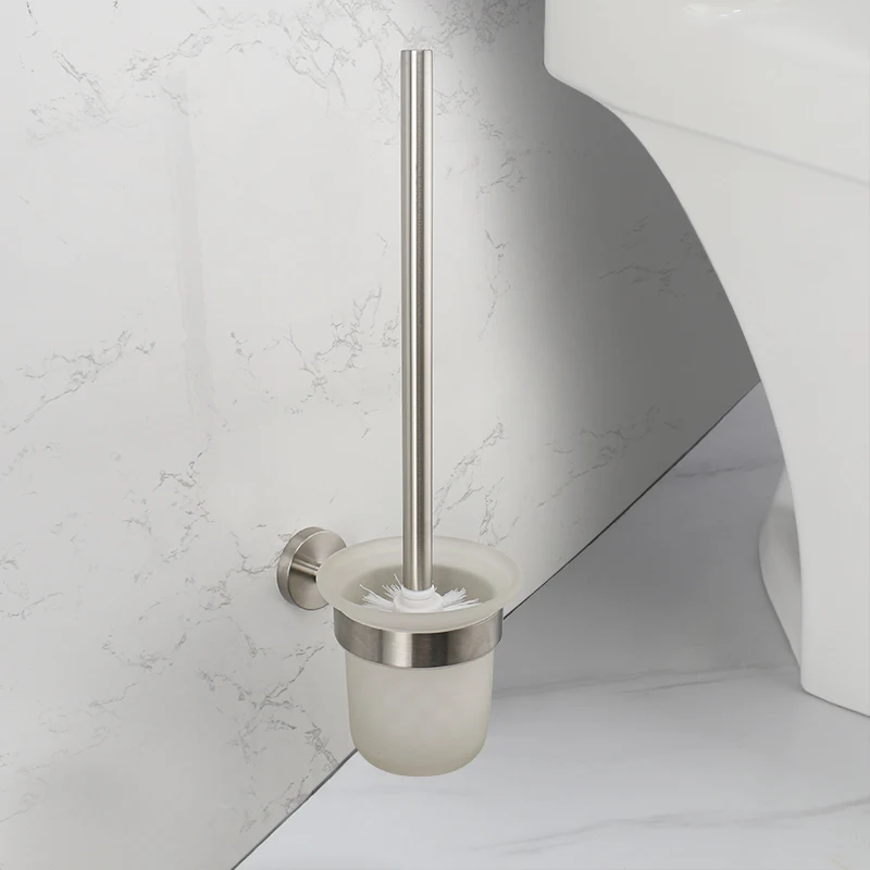 Brushed Nickel Bathroom Hardware 304 Stainless Steel Towel Rack Toilet Paper Holder Soap Holder Towel Bar Toilet Accessories bathroom hardware set bathroom hardware accessories