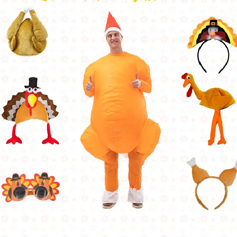  SYIIMG Turkey Inflatable Costume for Adult Turkey Blow