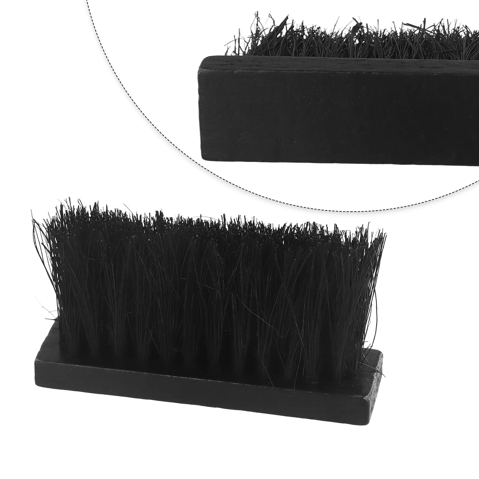 wooden handle round shape brush head fireplace fire hearth fireside brushes tool for fireplace maintenance wooden bristle brush Cleaning Brushes Fireplace Brush 13.5x3.5x1.3cm Black Brush Head Fireplace Fireside Refill Cleaning Square Home Brand New