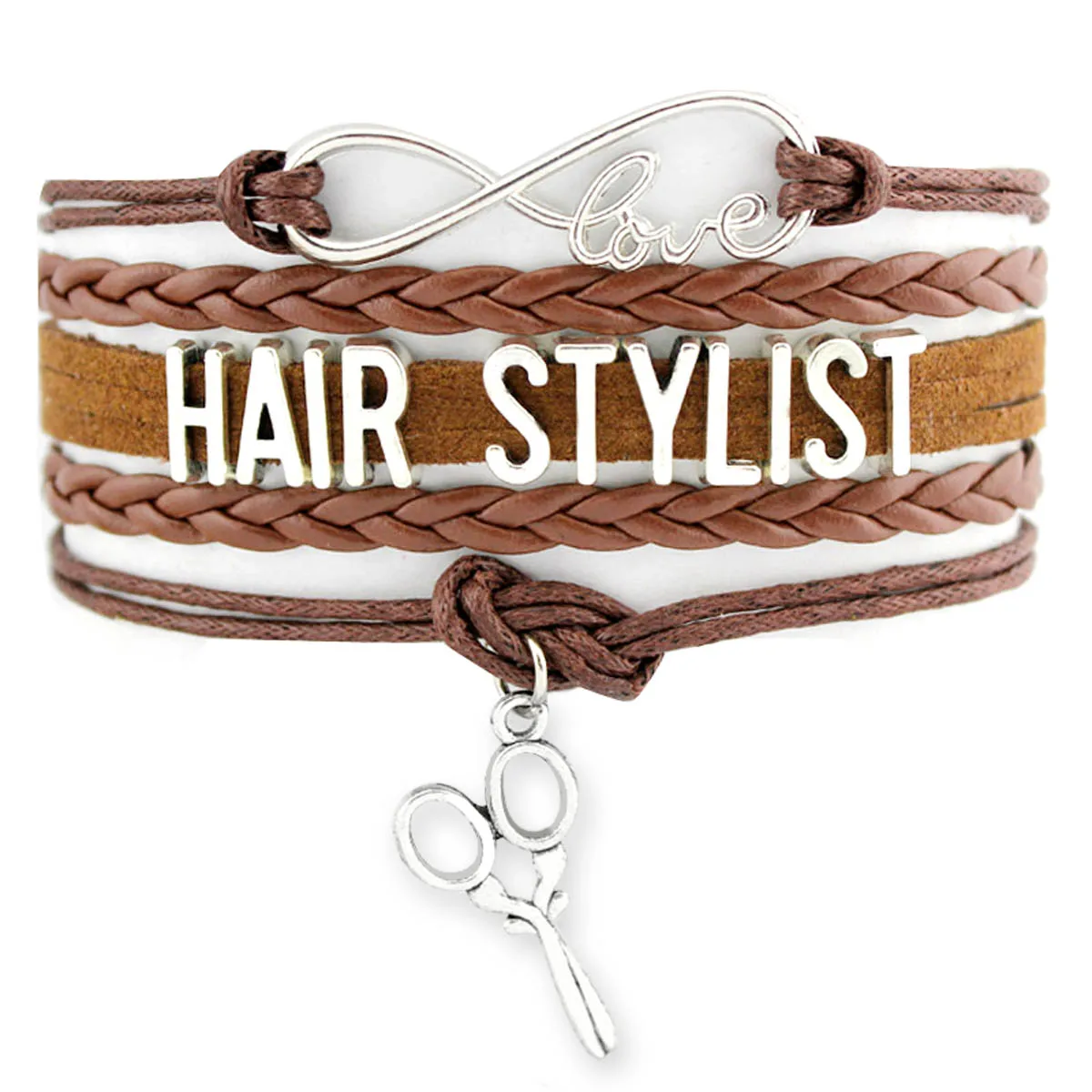 Hair Stylist Charm Bracciali Coffee Addict Knitting Chef Fashion Jewelry Donna Uomo Regalo Unisex Drop Shipping