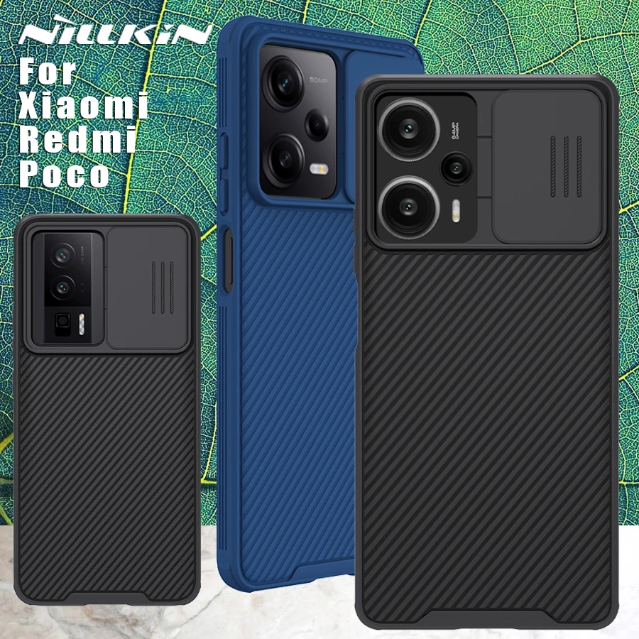  for Xiaomi redmi Note 12 Pro Plus 5G Case, Nillkin Slim case  Protective Cover with Camera Protector Hard PC TPU Ultra Thin Anti-Scratch  Phone Case for Redmi Note 12 pro+ Plus