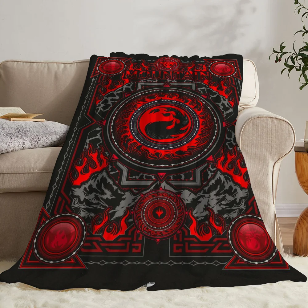 Magic the Gathering Flannel Blanket King Size Interior for Home Cute Throw Blanket Fluffy Bed Blankets & Throws Knitted Plaid 2