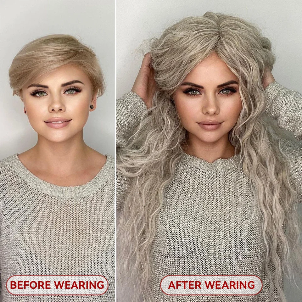 Ombre Copper Anna Hair Synthetic Loose Deep Wave Twist Crochet Hair Braid Afro Curl Water Wave Braiding Hair Extension For Women 5