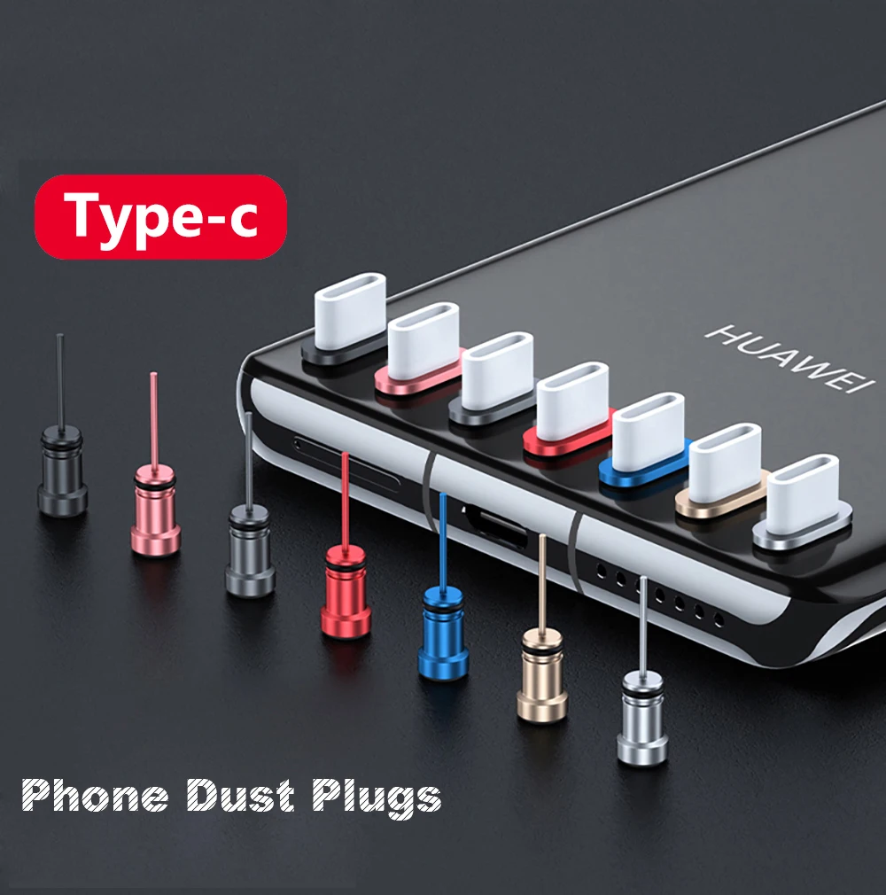 Phone Charging Port Dust Plug with Earphone Jack for Mobile Devices