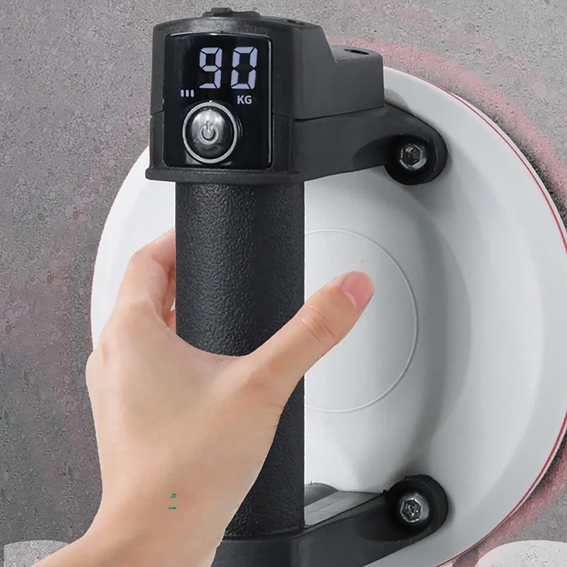 6" Electric Suction Cup Sucker for Granite Tile Glass One-Click Start Heavy Duty Vacuum Strong Suction Cup Vacuum Lifte
