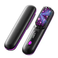 ⁦فرشاة فرد شعر لاسلكية قابلة للشحن USB – شاشة LED، طلاء سيراميك وتقنية أيونية.⁩ - الصورة ⁦5⁩