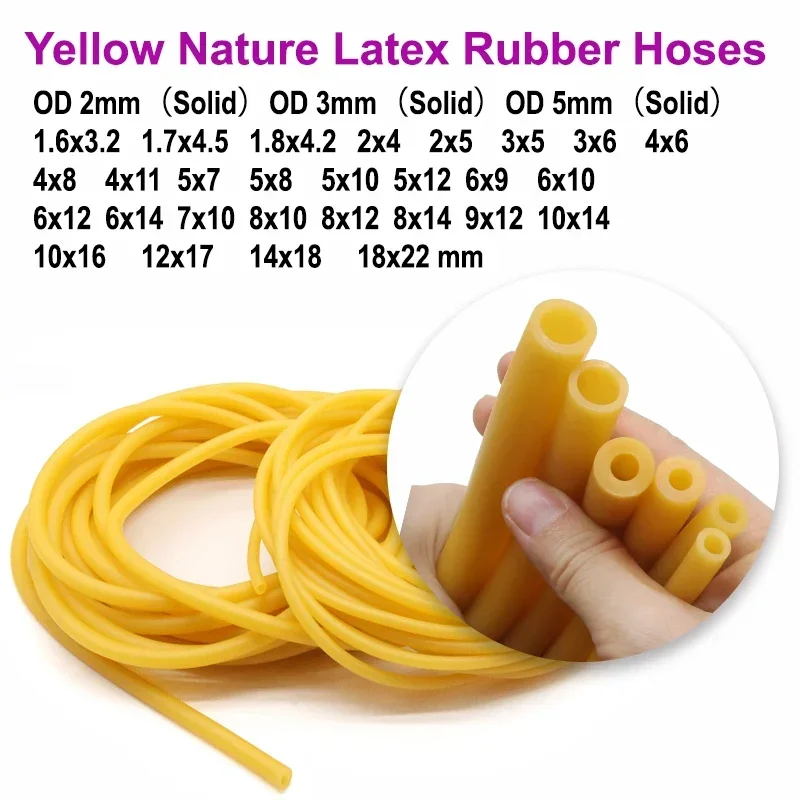 Rubber Hoses 1~10m ID 1.6~18mm Surgical Medical Tube Slingshot Catapult Elastic Rubber Bands