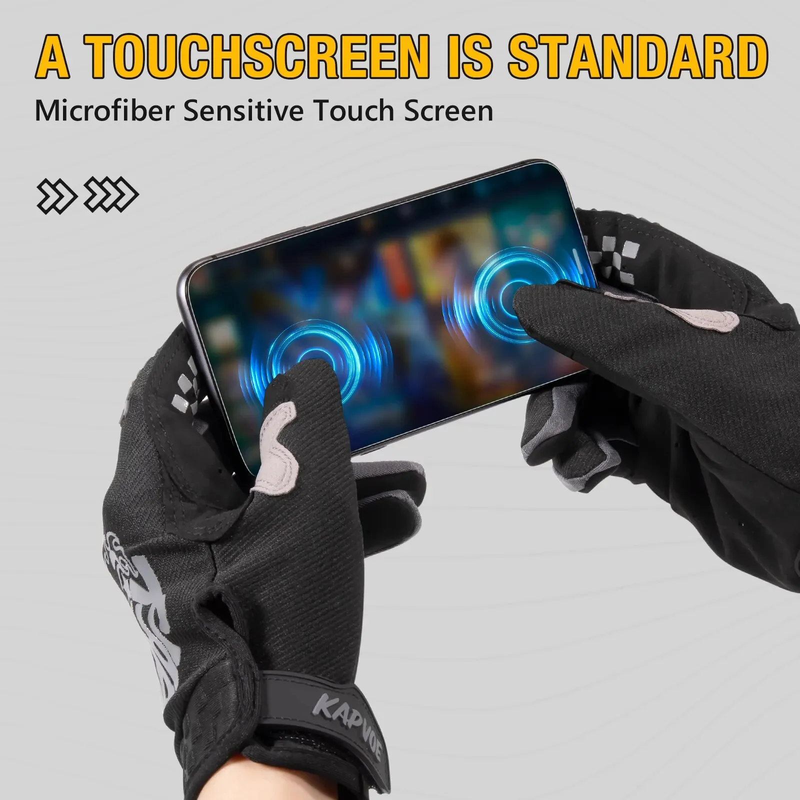 Touch Screen Racing Gloves Motocross Bike Gloves MTB Mountain Safety Motorcycle Cycling Bicycle Gloves Sport New Full Finger 3