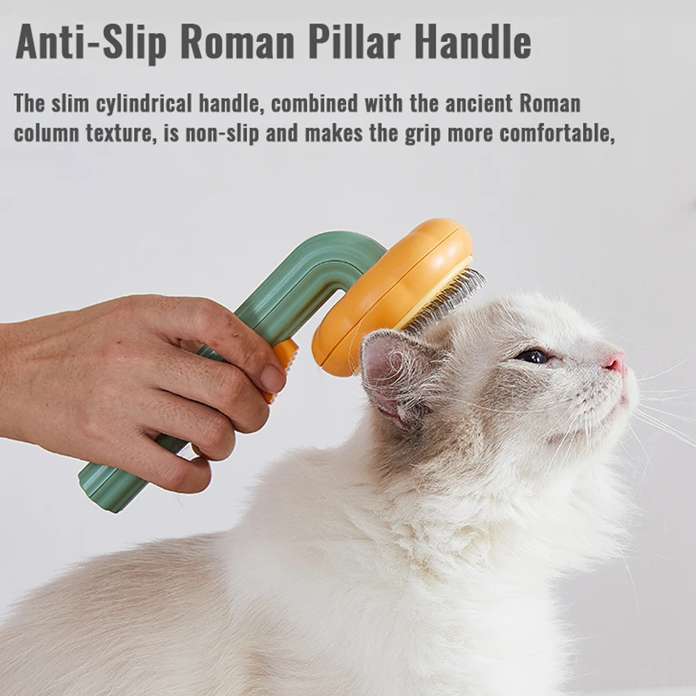 

Pet Hair Removal Brush, Grooming Comb, Self Cleaning Dog Slicker, Massagem Dentes, Cães, Gatos, Grooming Supplies, 1 Pc, 2Pcs
