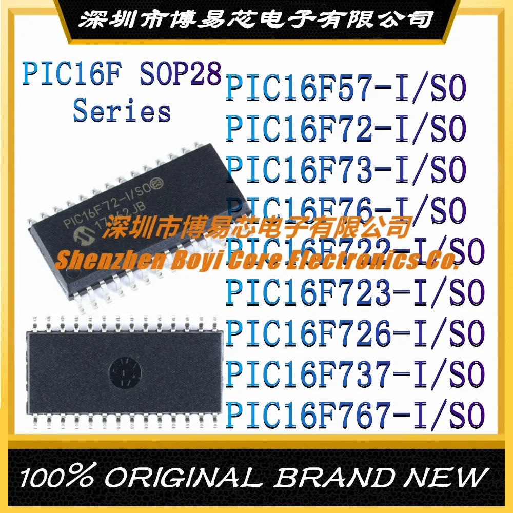 PIC16F57-I/SO PIC16F72 PIC16F73 PIC16F76 PIC16F722 PIC16F723 PIC16F726 PIC16F737 PIC16F767 Microcontroller (MCU/MPU/SOC)SOP-28 pic16f57 i so pic16f72 pic16f73 pic16f76 pic16f722 pic16f723 pic16f726 pic16f737 pic16f767 microcontroller mcu mpu soc sop 28