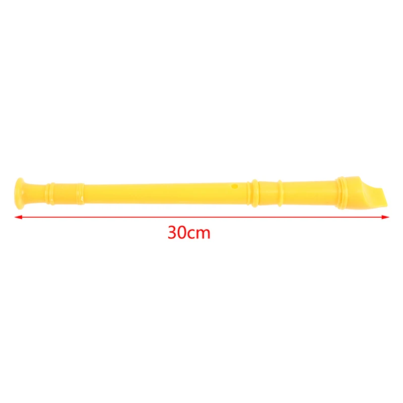 8 Holes Plastic Recorder Long Flute Woodwind Instrument Colorful Kids' Instruments Gift Flute