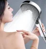 New 13.5CM Big Panel Booster Mixer 3 Modes Shower Head High Pressure Water Saving Faucet Mixer Hose Set Bathroom Accessories 1