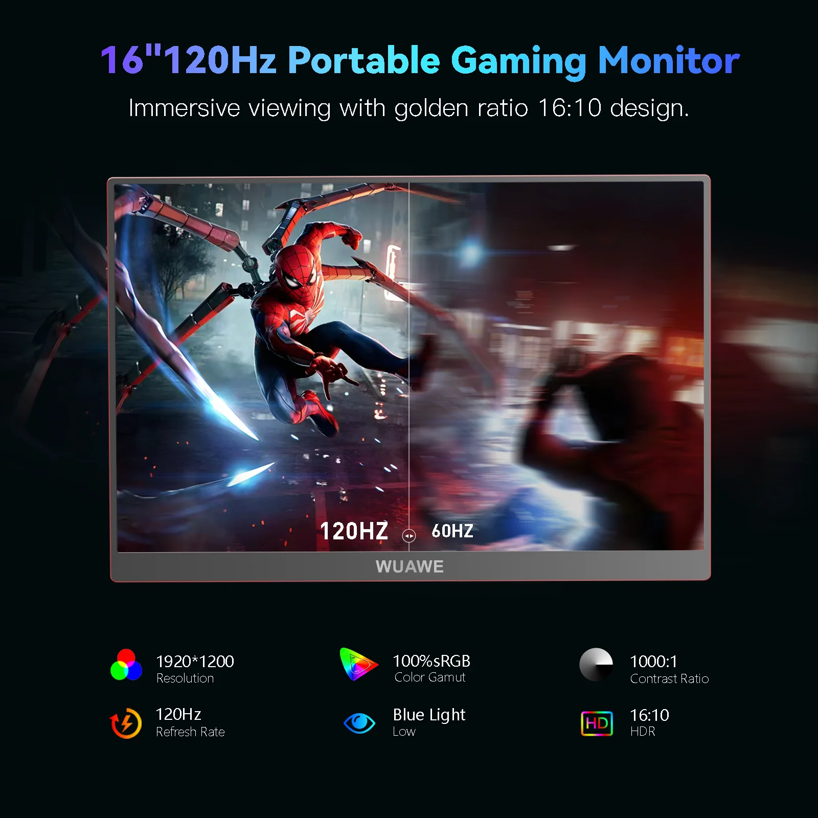  Ƽ ƮϿ ޴ , 1200P PC ÷, IPS LCD FHD ӿ ܺ  ° ǻ ȭ, 16 ġ, 120hz