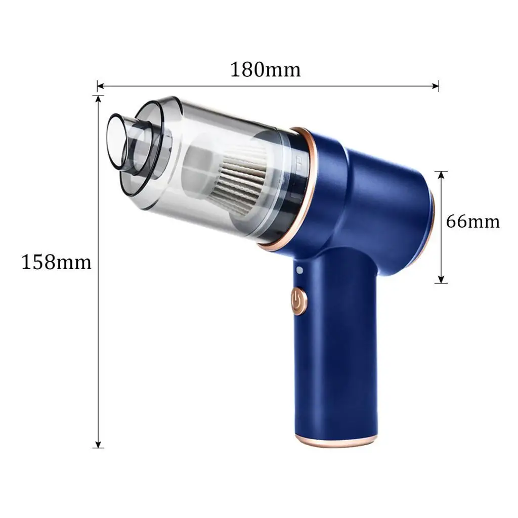 Handheld Car Vacuum Cleaner Cordless Dust Collector 7x6inch 8000PA Suction Power for Cleaning Desks, Keyboards, Bookshelves Handheld Car Vacuum Cleaner Cordless Dust Collector 7x6inch 8000PA Suction Power for Cleaning Desks, Keyboards, Bookshelves