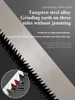 folding logging saw 14inch manganese steel For Wood Branches Cutting Tree Trimming Bamboo Pruning Bone 3 sided tooth safety lock 6
