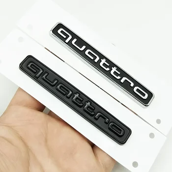 Emblema/Logo Posteriore ABS per Auto Audi A5 B7 Q7 A3 A4 B8 A6 TT R8 A8 A7 Q5 Q3 C7 S3 A1 B5 Q2 Quattro - Adesivo Accessorio