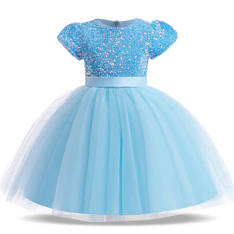 Kids Blue Evening Dress Partys Blue Party Dress Children Blue Girl Dress Baby Aliexpress