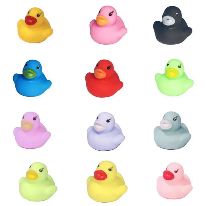 12-320pcs Small Rubber Cute Duck Assorted Duck Bath Toys Kids Shower Bath Toy Gifts Baby Birthday Party Gifts Decorations