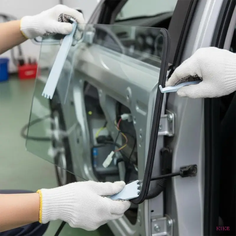 K1KE 경량 ABS 유리 필름 고정 클램프 안정기는 슬라이딩 엣지가 있는 자동차 및 가정용 창 색조 응용 프로그램에 적합합니다.