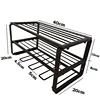 Tool Chest Tool Organizer 3 Tier Wall Mounted Wrench Organizer Drill Rack Heavy Duty Tool Rack for Workshop Garage 6