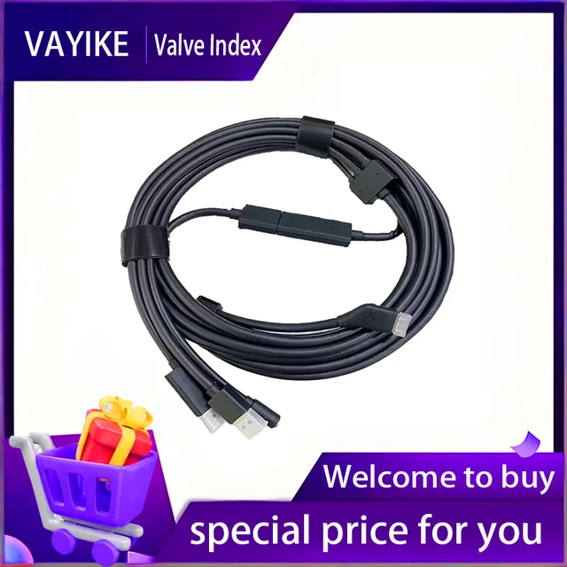 PCケーブル・コネクタ Valve Index Tether and Trident Cables Valve Index Tether and Trident Cable VR Cable Kit for Virtual