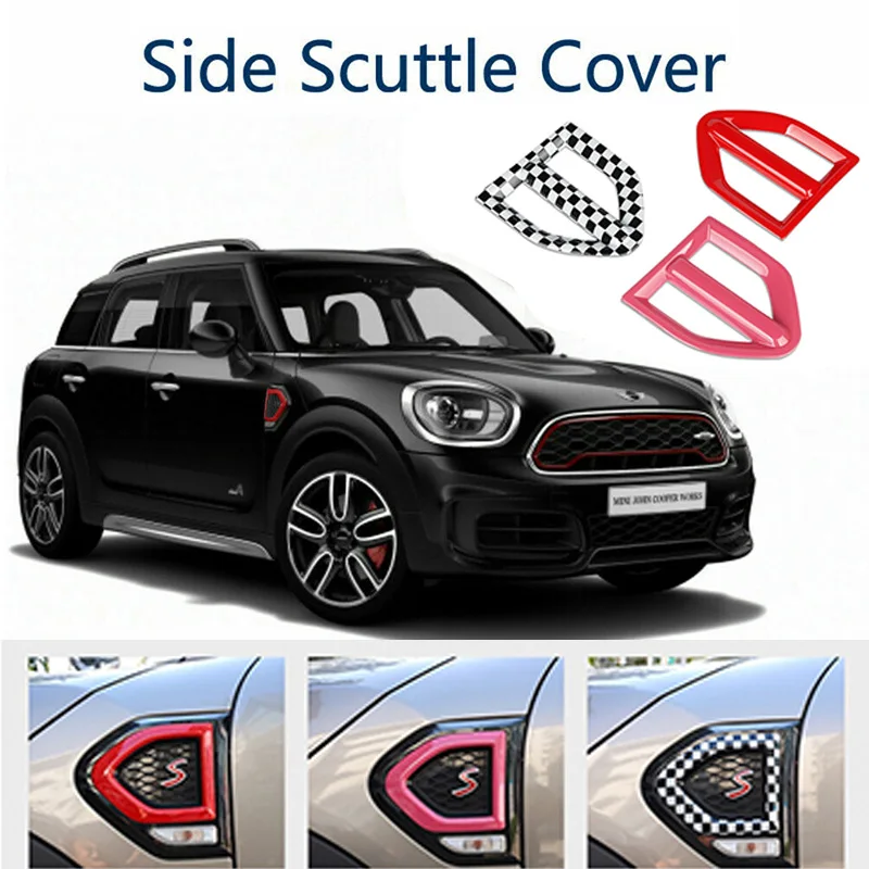 Обложка для BMW Mini Countryman F60, крыло вентиляционного отверстия, боковое крыло, края, поворотный сигнал, крыло, Обложка, рамка, наклейка, Обложка, стикер для автомобиля