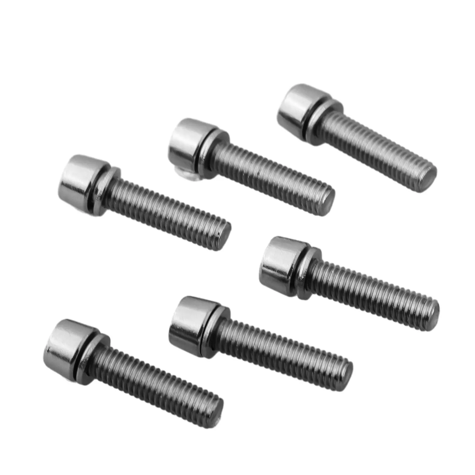 

Mount Stem Bolts High Strength High-precision Steel Parts Repair Screws Set 6pcs Cycle Durable High Quality New