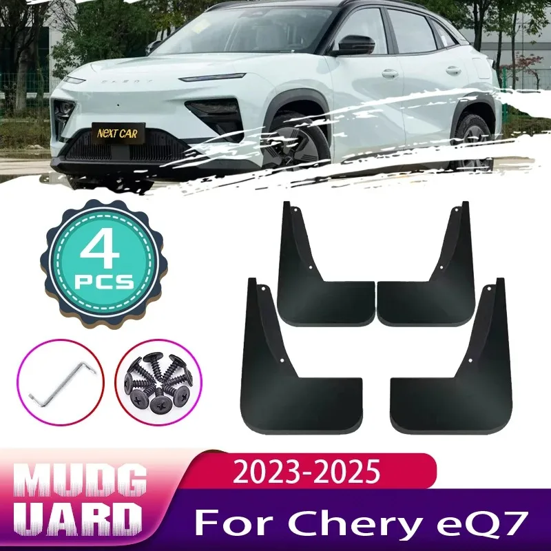 

Car Mud Flaps for Chery eQ7 2023 2024 2025 4x Front Rear Wheel Mudguards Splash Guards Fender Protect Mudflaps Auto Accessories