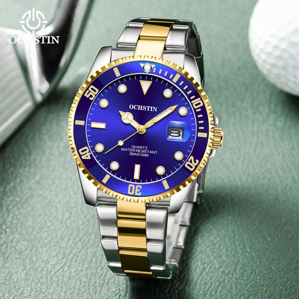 OCHSTIN Top Brand Luxury Fashion Diver Watch Men 30ATM Waterproof Date Clock Sport Watch Men Quartz Wristwatch Relogio Masculino
