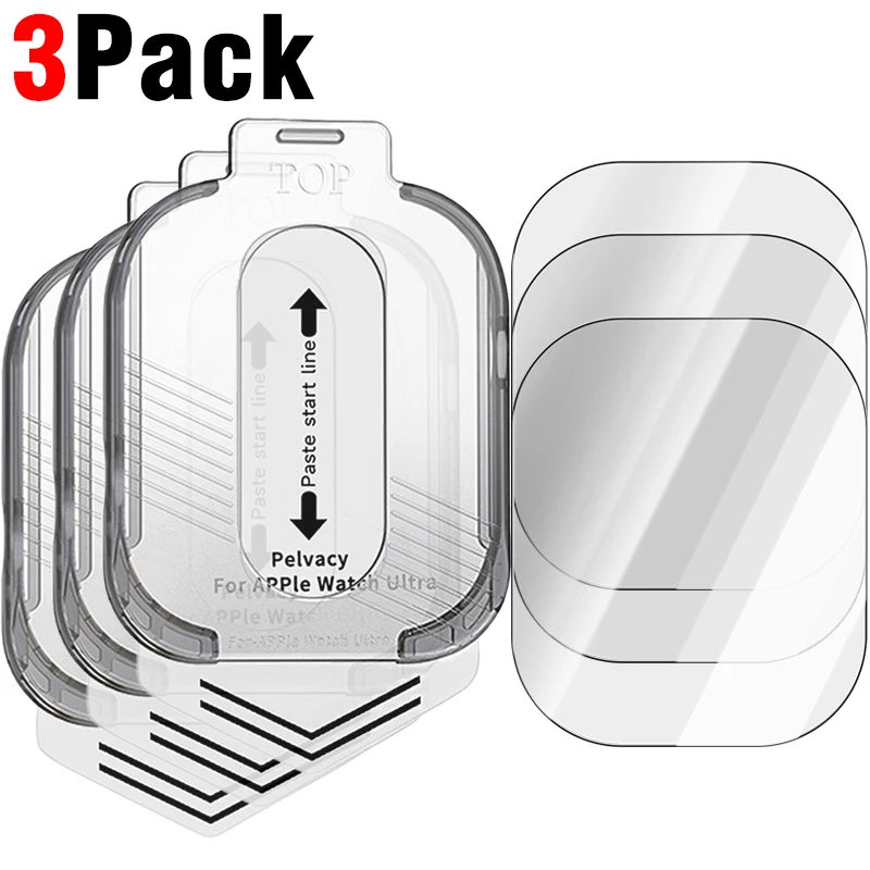 Premium Shatterproof Tempered Glass Screen Protectors for Apple Watch - Easy Installation