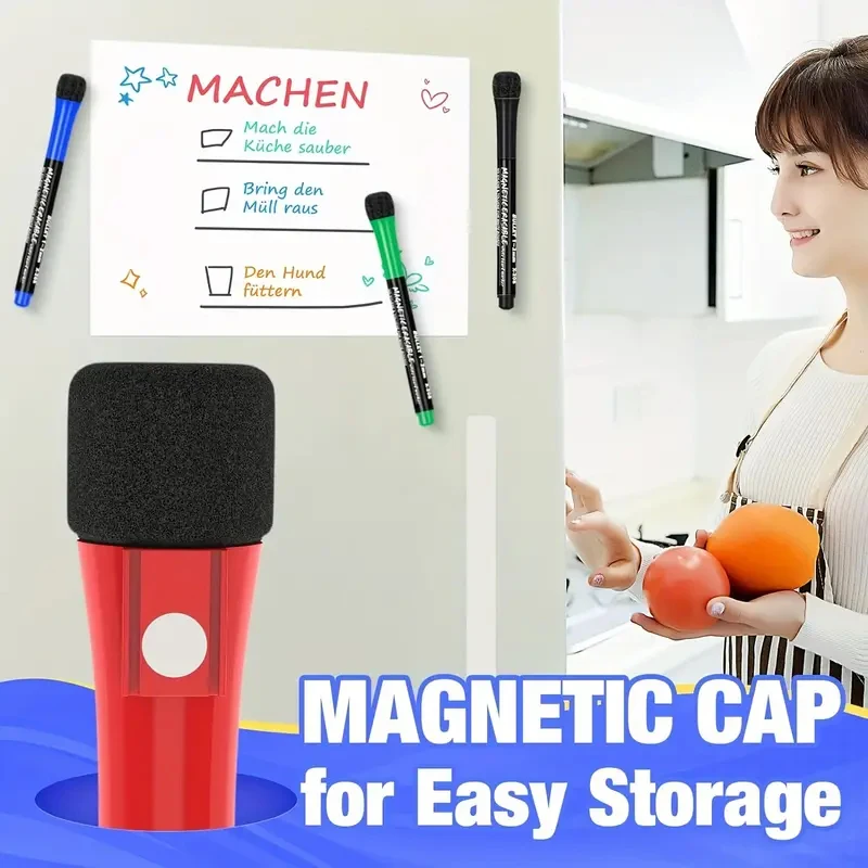 12pcs Magnetic Whiteboard Pens Markers With Eraser Markers For Home And Office Supplies Painting Brush white marker pens,marker pens,color marker pens,pen marker,paint marker pen,markers pen,marker pen,art marker pens,art markers,colored pens