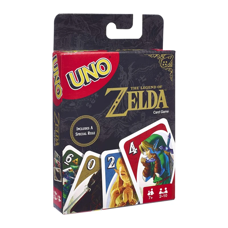 Mattel Games UNO The Legend of Zelda Card Game for Family Night Special Rule contain storage Bag travel game toy 3