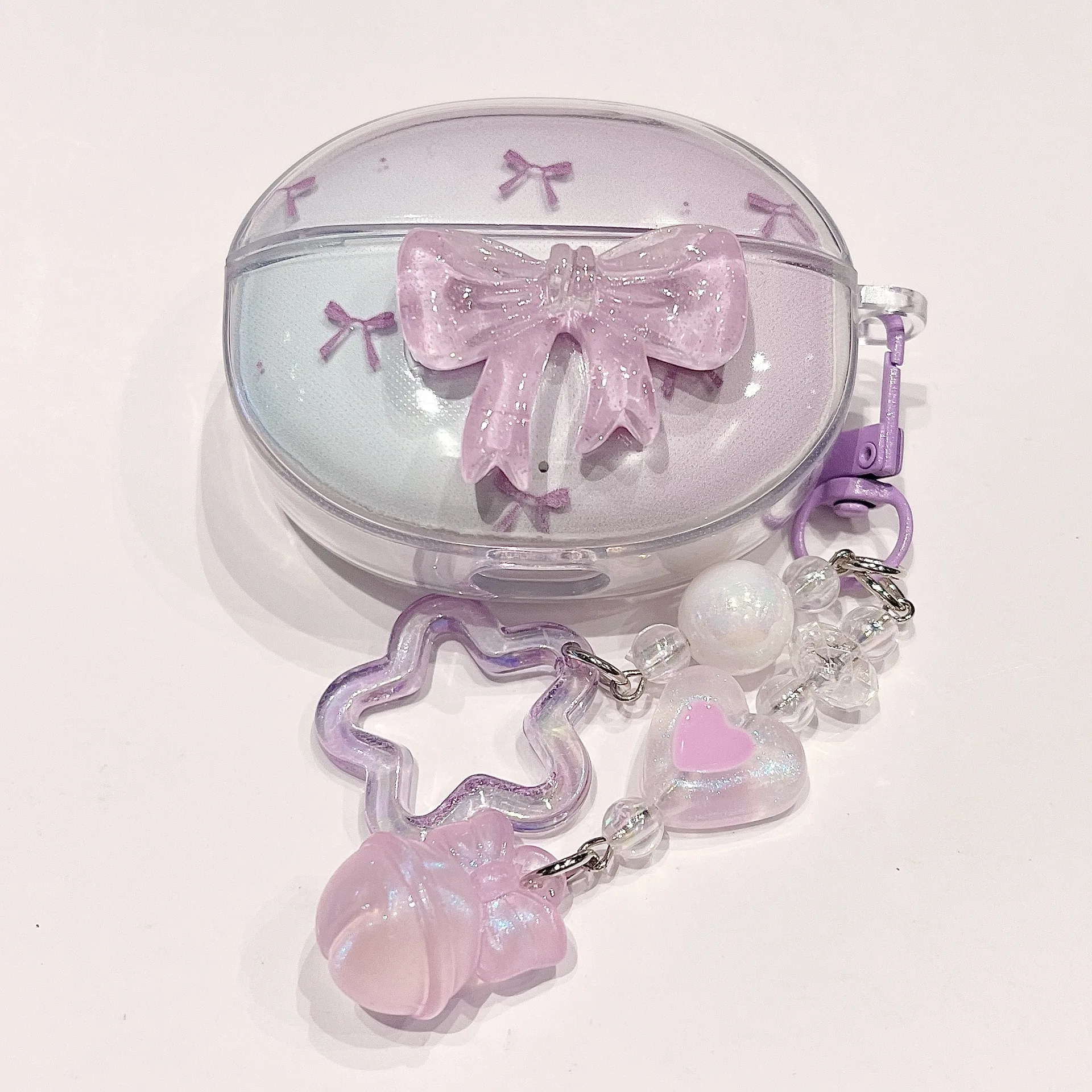 Cartoon Flower Butterfly Pendant Protective Headphone Case - Cute and Soft Design