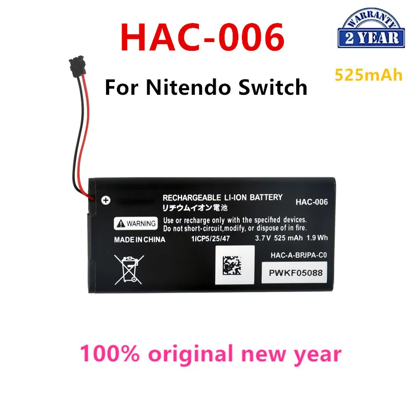 

100% Orginal HAC-006 525mAh Battery For Nintendo HAC 006 HAC006 HAC-015 HAC-016 HAC-A-JCL-C0 HAC-A-JCR-C0 Switch NS Joy-Con