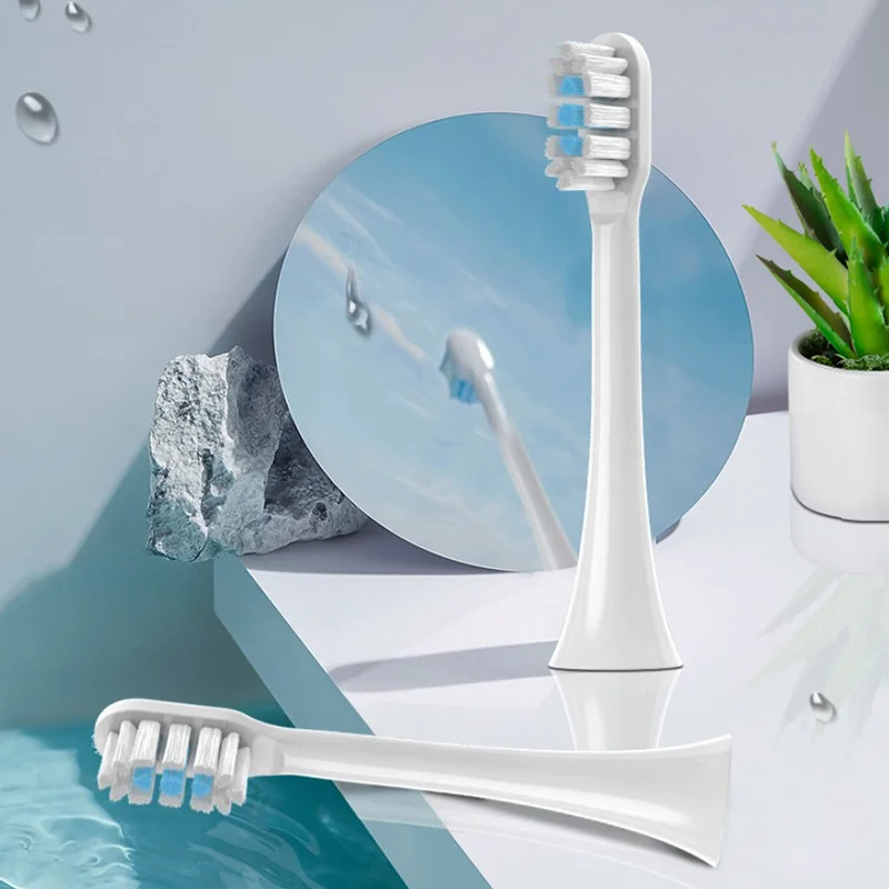 10pcs For Xiaomi Mijia T301 Replacement Brush Heads Sonic Electric Toothbrush Heads Protect Soft DuPont Suitable Nozzles 6