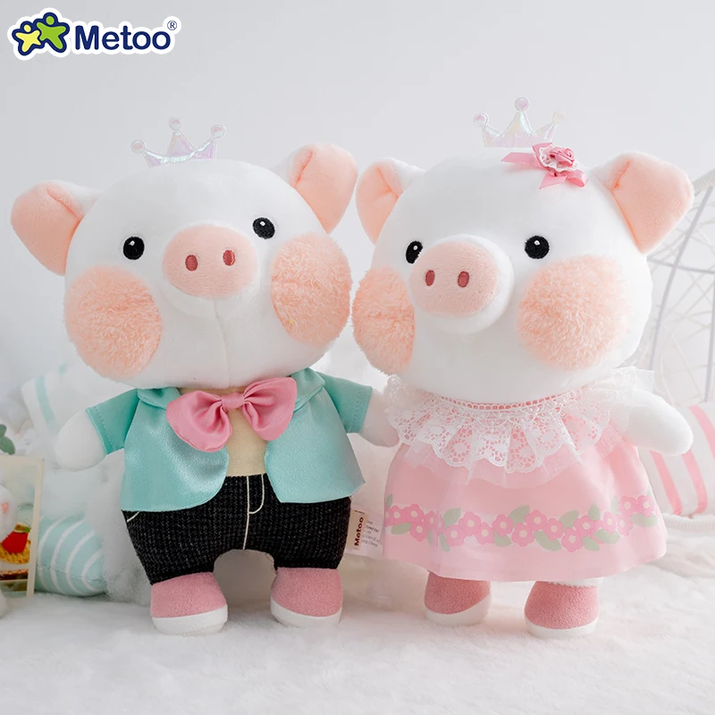 Фото Игрушка Metoo плюшевая, в виде Свинки из мультфильма, для жениха, невесты, на день рождения №2