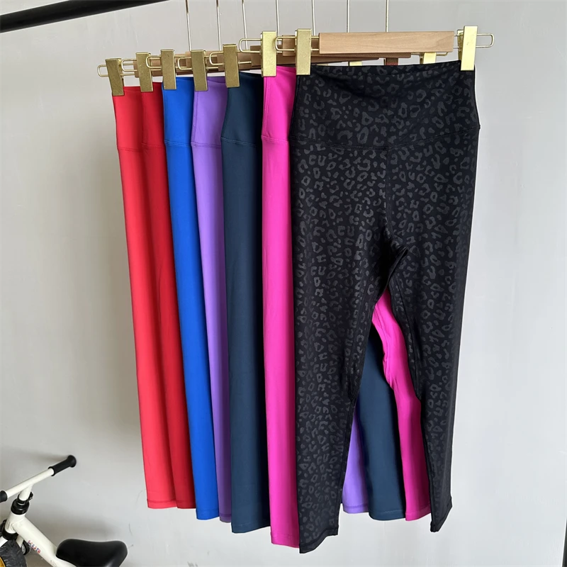 High Waist Yoga Pants Solid Color Fitness Pilates Sports Tights Gym Fashion Hot Girls Fitness Pants Soft Breathable Stretch Hip