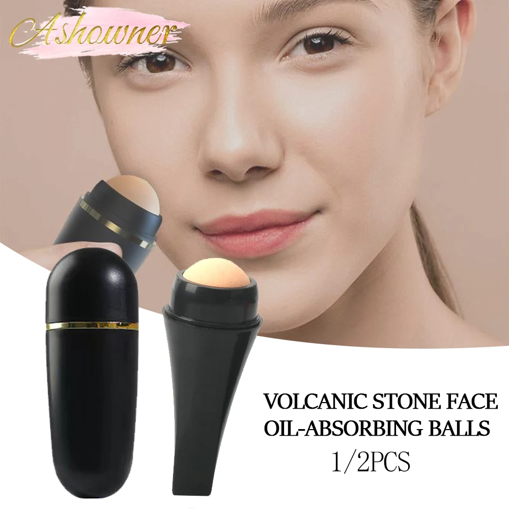 Face Oil Absorbing Roller Volcanic Stone Makeup Face T-zone Oil Rolling Stick Ball Facial Pores Cleaning Roller Skin Care Tool Face Oil Absorbing Roller Volcanic Stone Makeup Face T-zone Oil Rolling Stick Ball Facial Pores Cleaning Roller Skin Care Tool