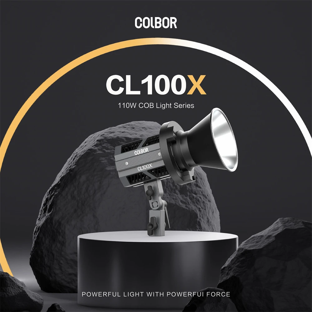 【２灯セット】COLBOR cl100x Video Light, Colbor CL100X 110W Bi-Colour Video Light 2700K