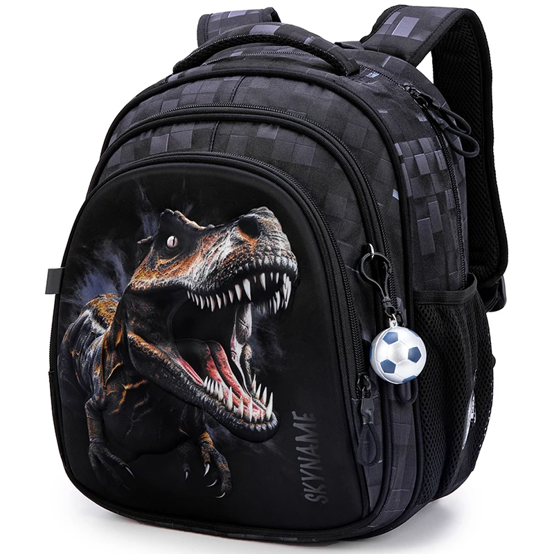 

Top Quality Boys Orthopedic Backpacks Cartoon 3D Dinosaur Primary School Bag Children Waterproof Bookbag Kids Satchels Mochila